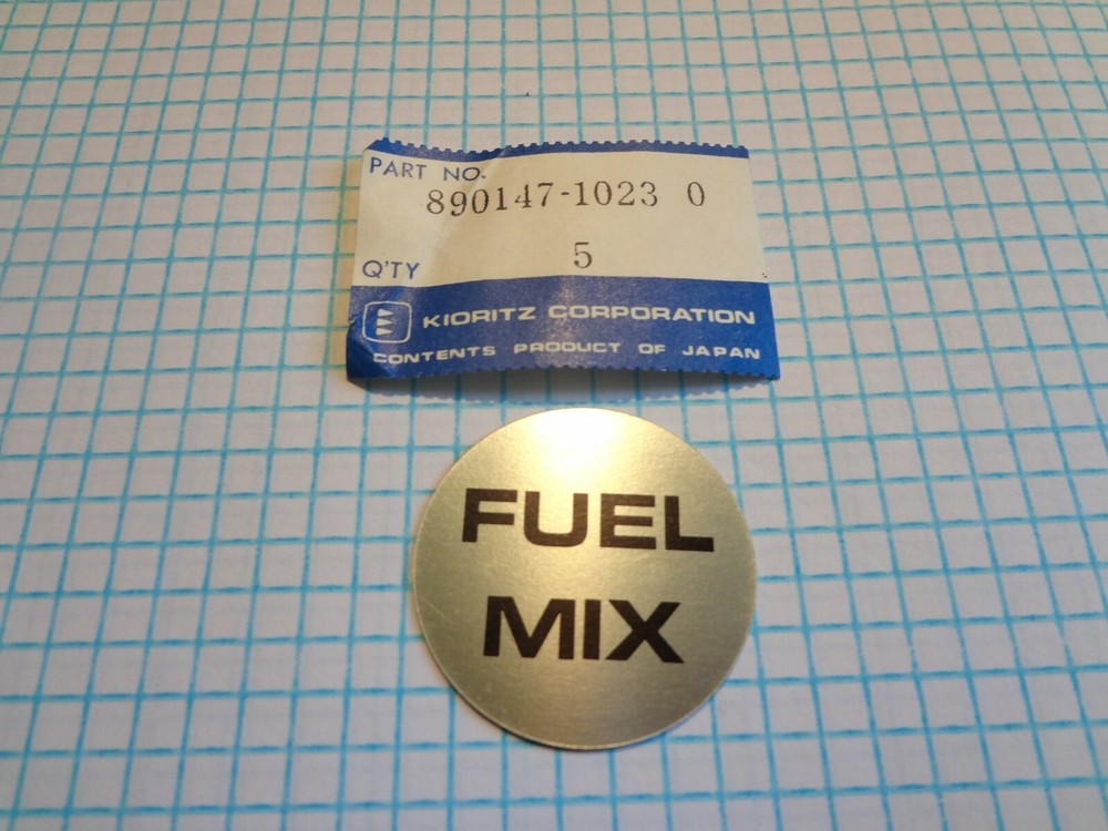 Echo Fuel Cap Decal #890147-1023 0