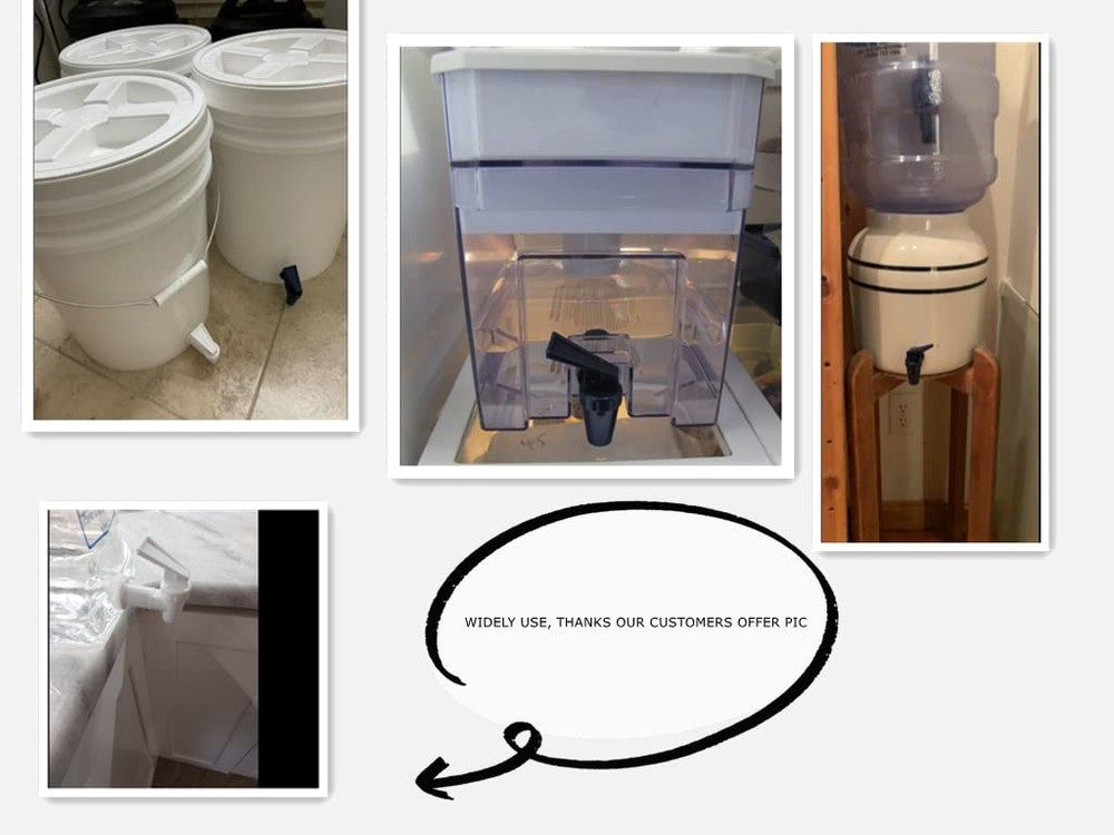 4 Pack Replacement Cooler Faucet Water Dispenser Tap Plastic Spigot for Beverage