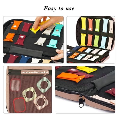 Watch Bands Storage Case Holder Organizer Box Expandable Strap Case (71