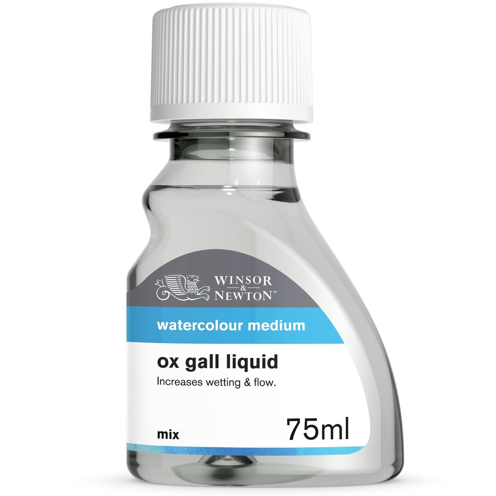 Watercolor Medium Ox Gall Liquid for Improving Paint Flow 75 ml Bottle