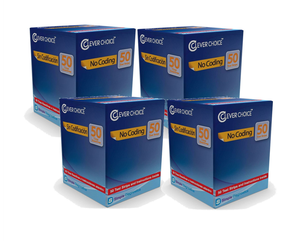 Clever Choice Auto-Code Voice Blood Glucose Test Strips 200