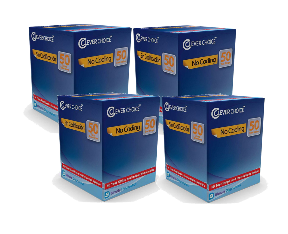 Clever Choice Auto-Code Voice Blood Glucose Test Strips 200