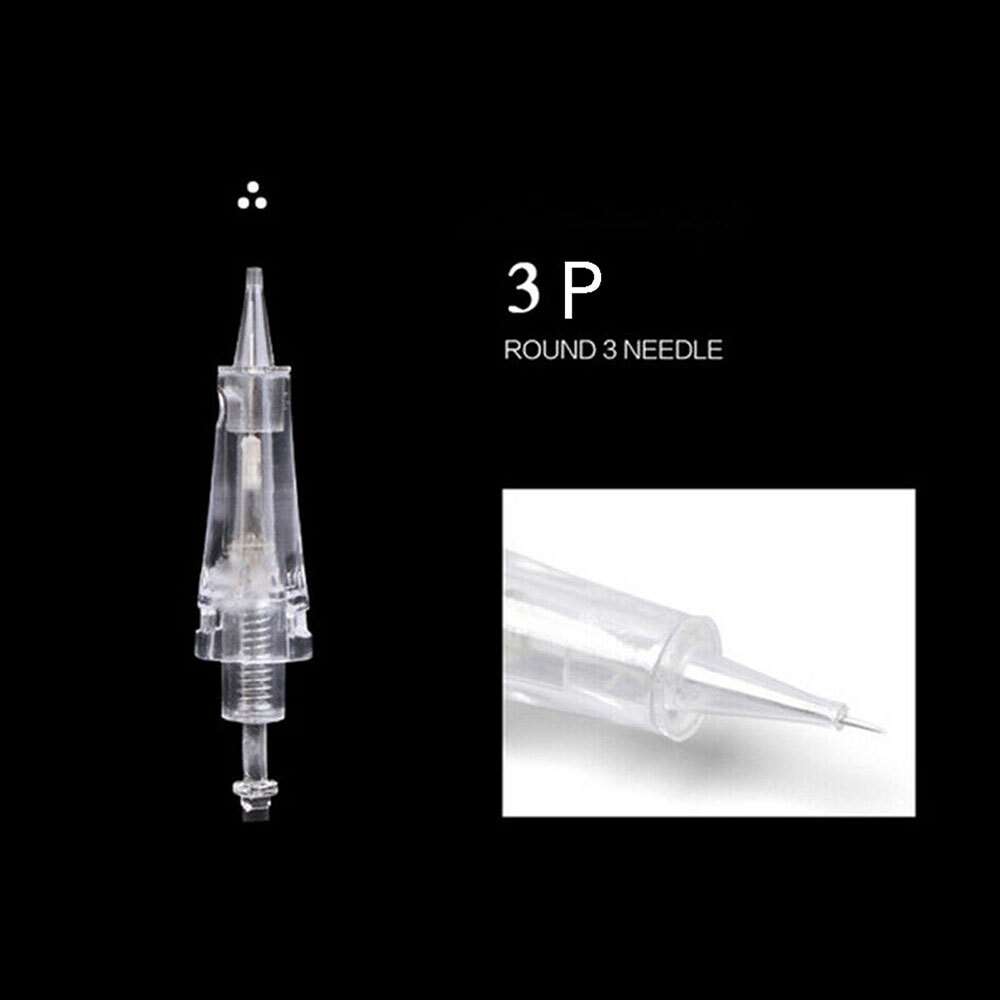 50Pc Tattoo Cartridge Needle Permanent Makeup Eyebrow Needle for PMU Brows Lips