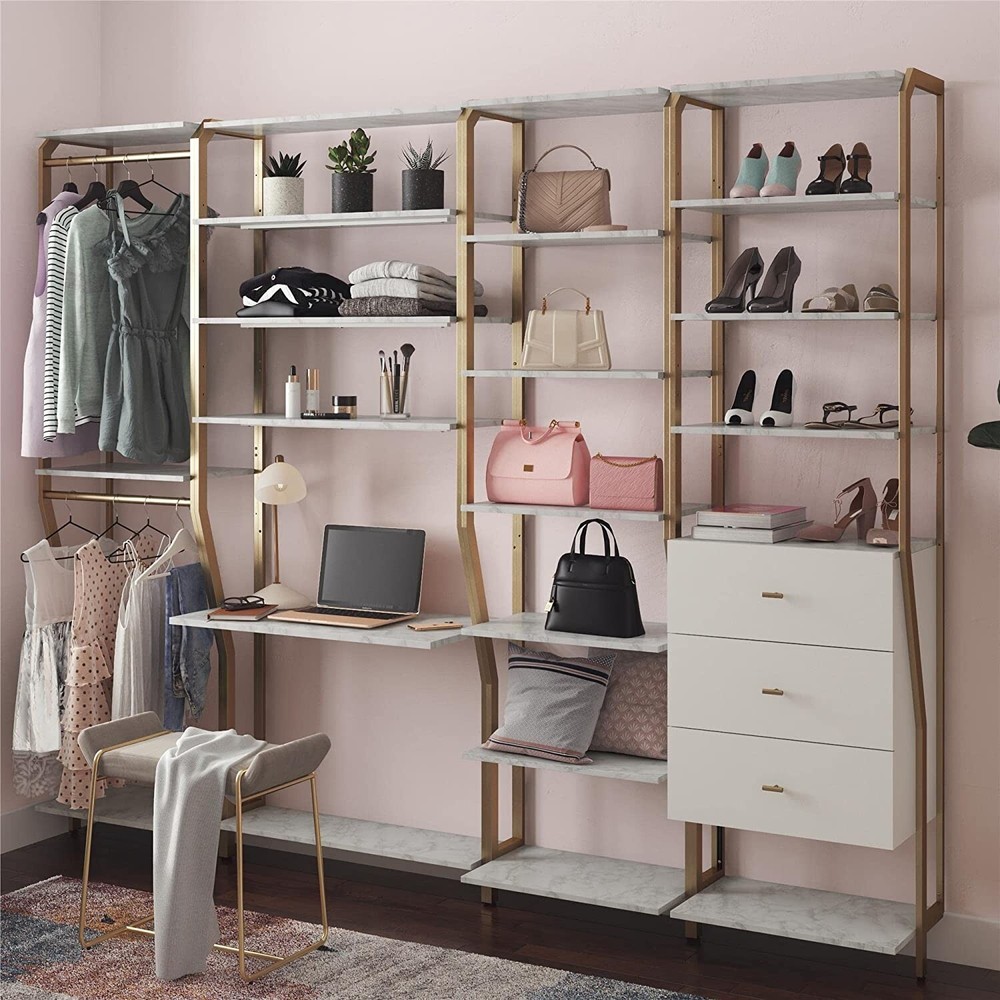 CosmoLiving by Cosmopolitan Gwyneth Closet-Vanity