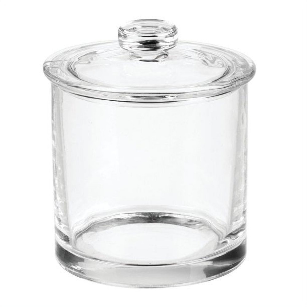 Clear Small Glass Apothecary Jar - Functional Vanity Storage Decor
