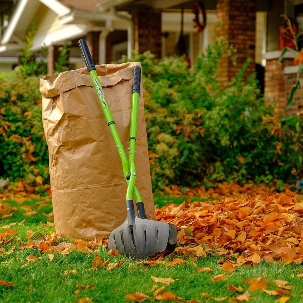 Grabber Telescoping Leaf Clean-Up Tool Leaf Grabber Heavy-Duty Poly-Fiber Jaws