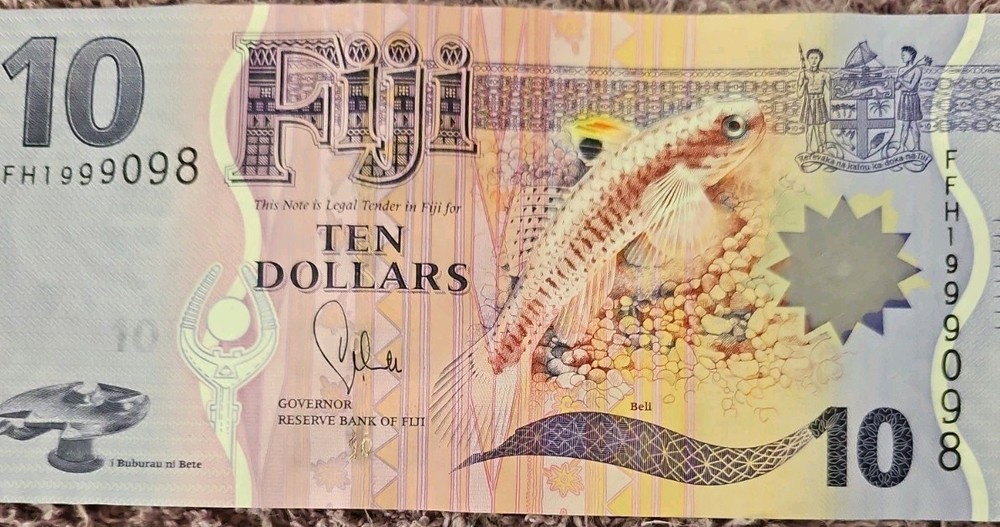 Fiji 10 Dollar Banknote