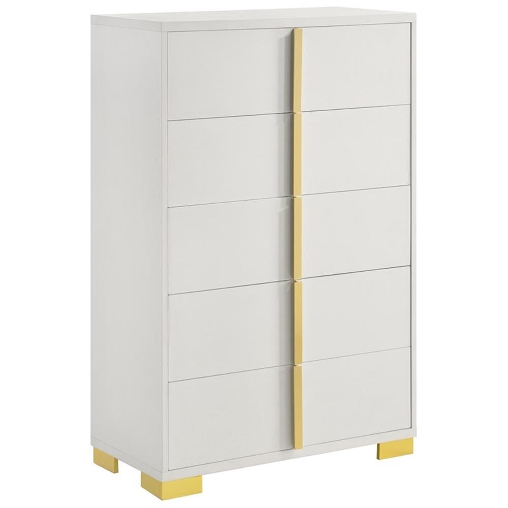 Marceline 5-piece Eastern King Bedroom Set White