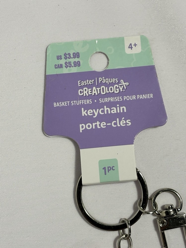 Creatology Easter BUNNY Gem Keychain NEW