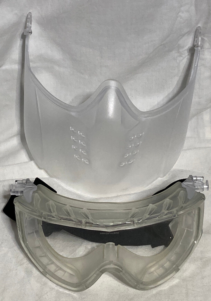 MSA Work Goggles with Removable Visor faceshield Clear Z87 +D3