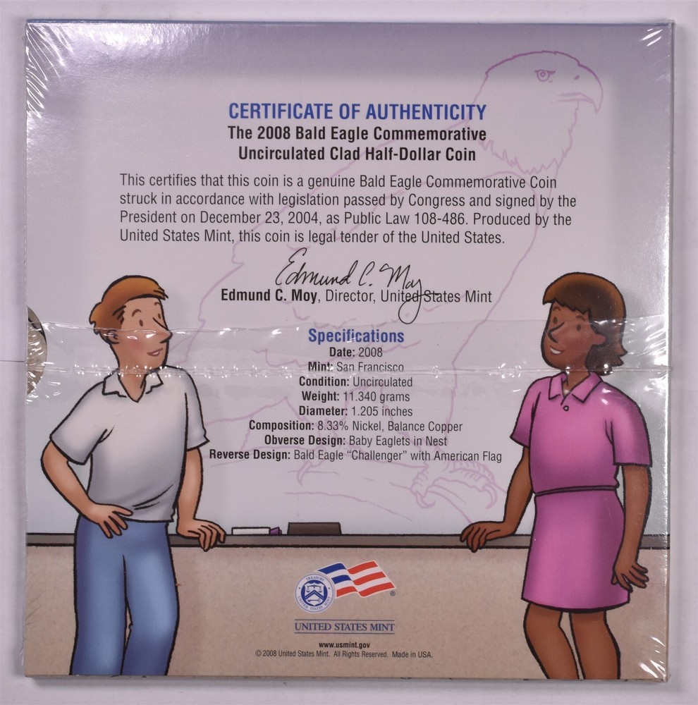 2008 Bald Eagle Young Collector's Set - Commemorative Half Dollar Uncirculated