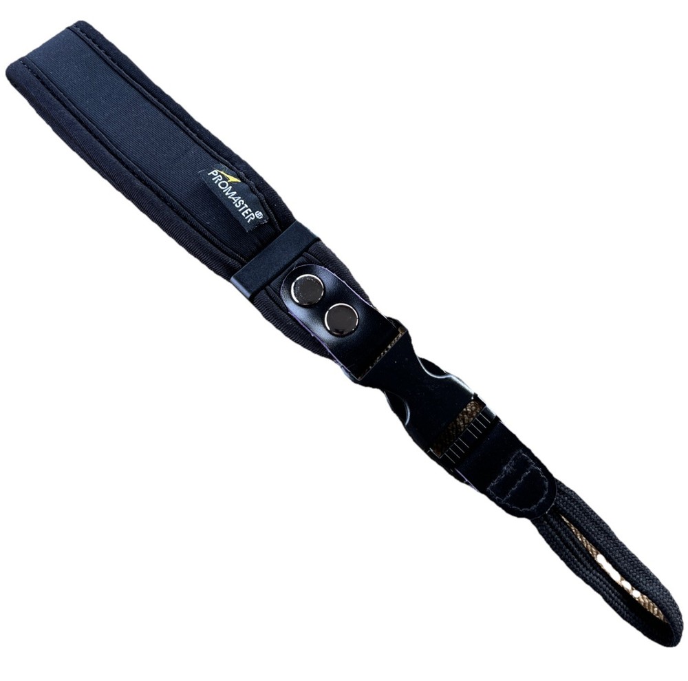 Promaster Detachable Camera Holder Wrist Strap Neoprene Black EUC