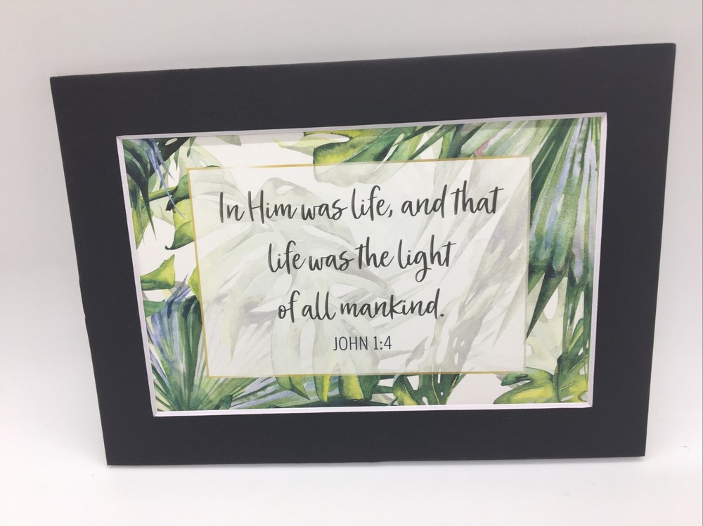 New Handmade 5x7 (Matted 4x6) Religious Scripture Inspirational Free Ship 189
