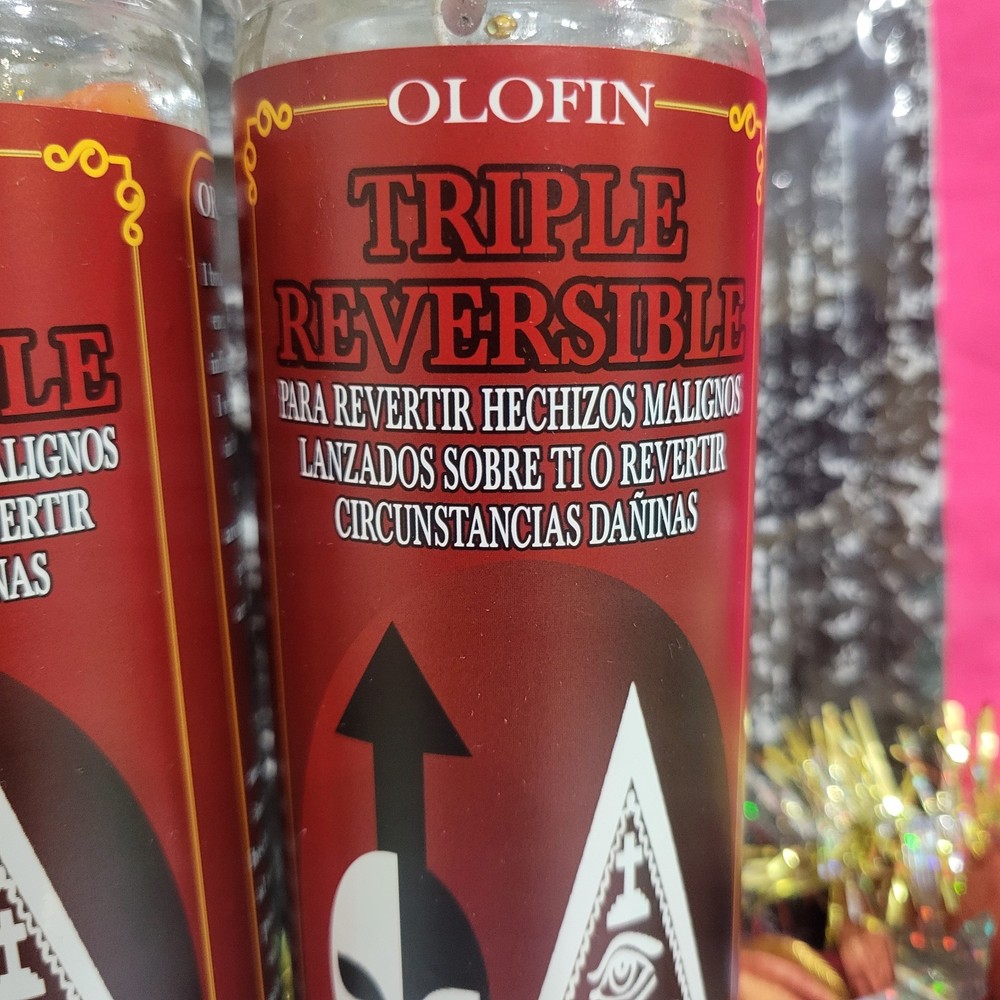 Triple Reversible Candle 2 pk Fixed And Prepared With Prayer