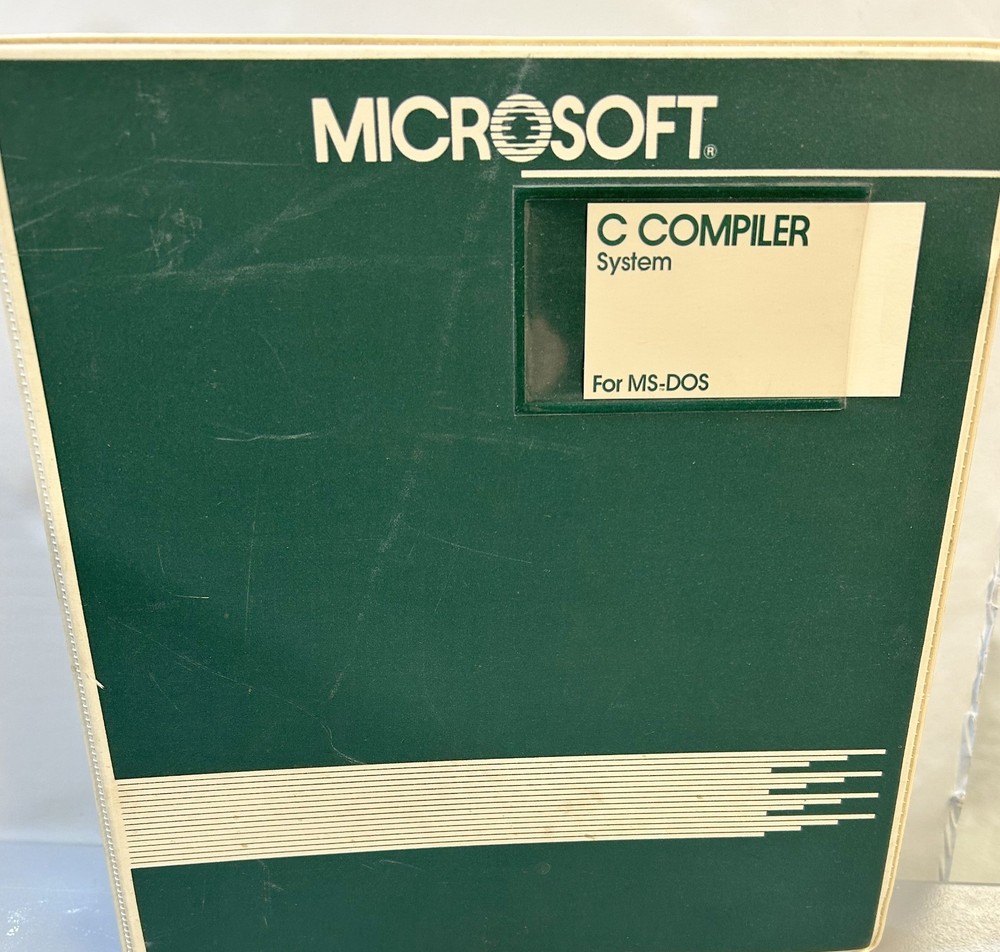 Microsoft Early C Compiler System Reference Manual for MS-DOS Systems