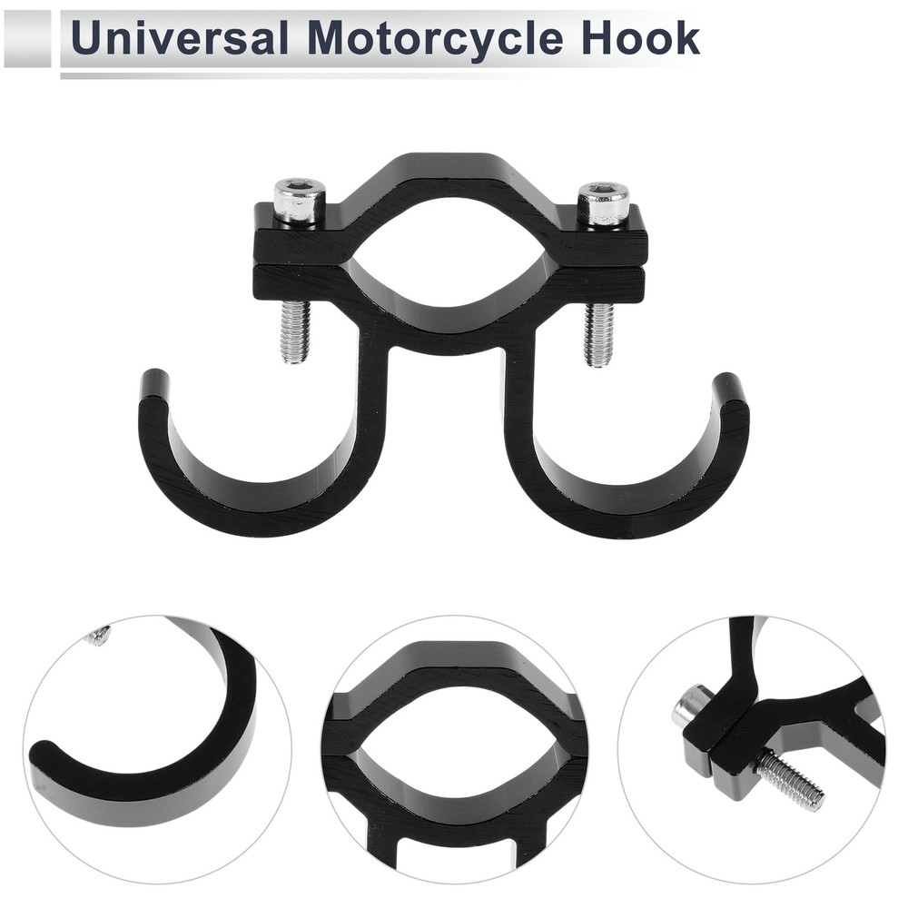Motorcycle Hook for Rounded Key Compass 1 Set Black