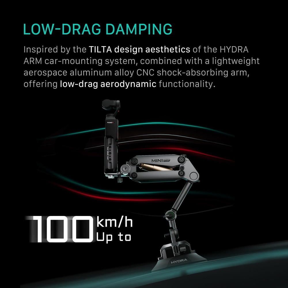 Tilta Hydra Alien Mini Electronic Suction Cup, Titanium Gray
