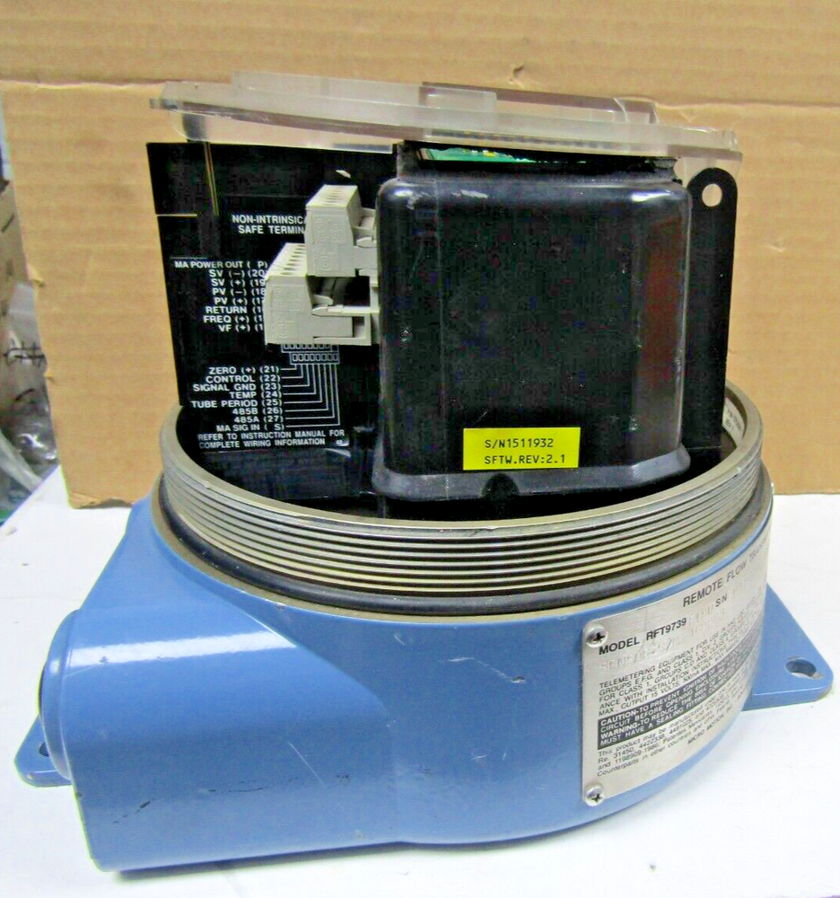 🔥 MICRO MOTION REMOTE FLOW TRANSMITTER RFT9739 E1SU NO COVER