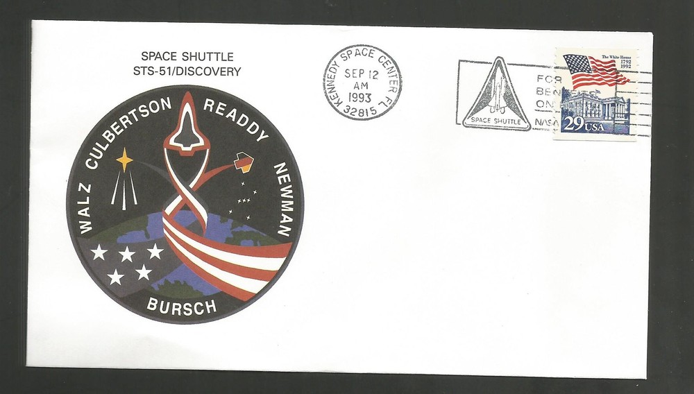 SPACE SHUTTLE DISCOVERY STS-51 LAUNCH KSC SEP 12,1993  SPACE COVER NASA  *