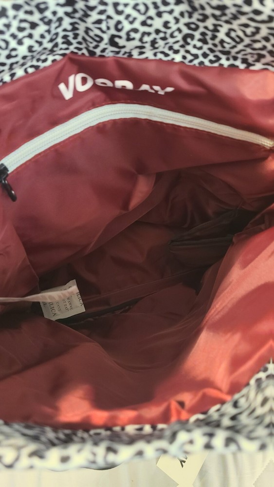 Vooray Flex Cinch Backpack Leopard Durable & Water Resistant