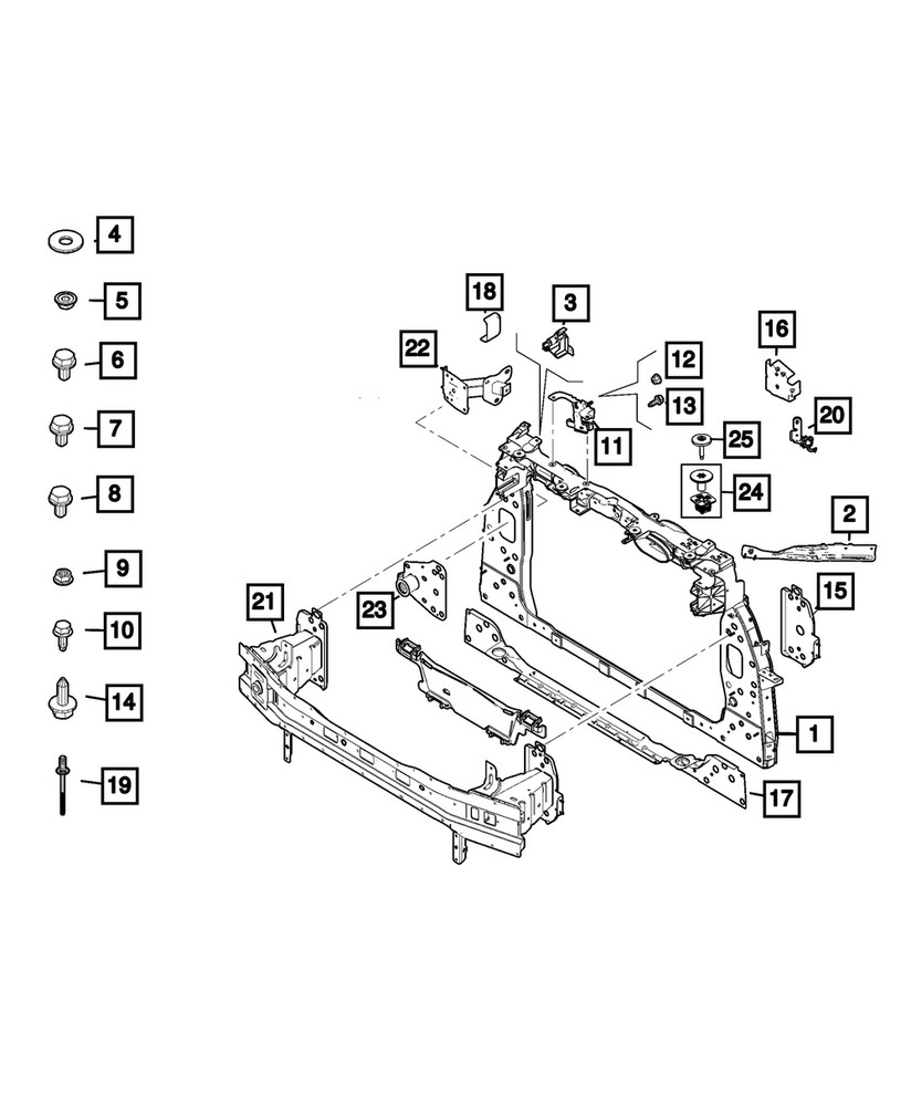 Genuine Mopar Hex Head Screw 68201983AA