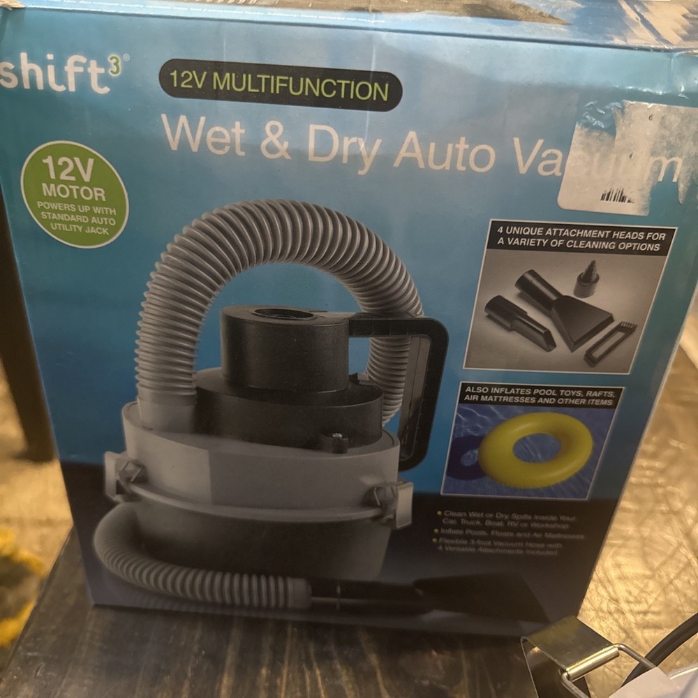 Wet & Dry Auto Vacuum Shift 3 12v Multifunction Automotive EUC