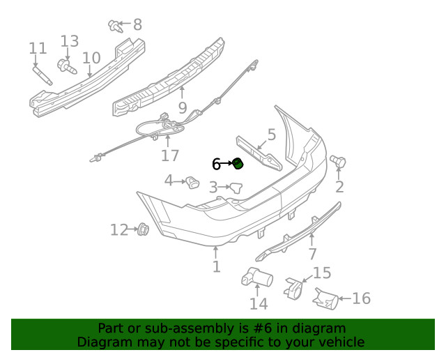 Tail Lamp Assembly Nut 1 BOLT