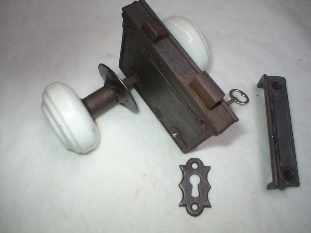 Antique Victorian Era Surface Mount Door Hardware