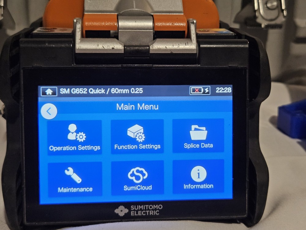 Sumitomo TYPE72C High Definition Core Aligning Fusion Splicer