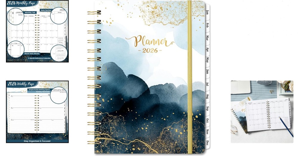 Personalized 2026 Weekly & Monthly Planner - Chic & Functional Accessories