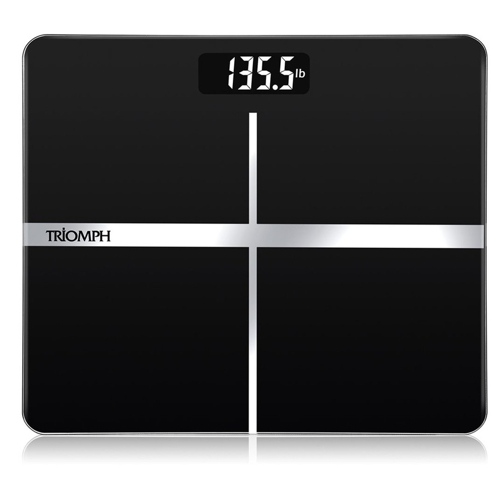 Precision Digital Body Weight Bathroom Scale with Backlit Display, Step-On Te...