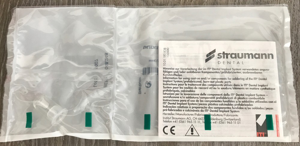 Straumann Plastic coping, Bridge, For WN solid Abutments, h 7.0mm