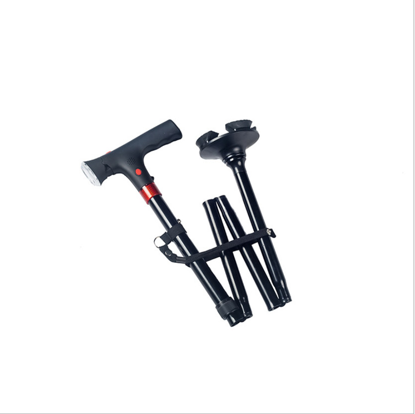 Walking Stick Easy Fold Adjustable Cane Lightweight Mobility Collapsible Sticks