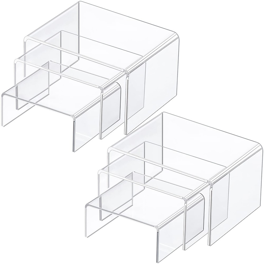 2 Sets Acrylic Display Risers, Product Stand