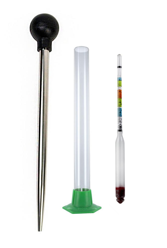 Home Brew Ohio Superior Gravity Testing Combination (Stainless Steel Baster,