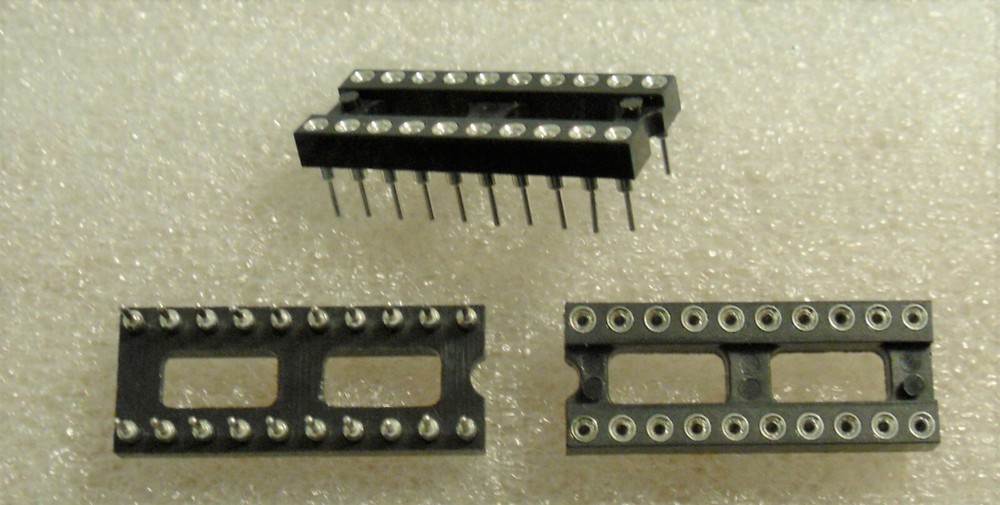 20 Pin DIP Socket - Silver Inserts Machined Pins - Samtec