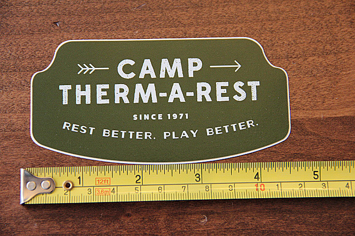 THERMAREST Sleeping Pad Mat STICKER Decal Camp
