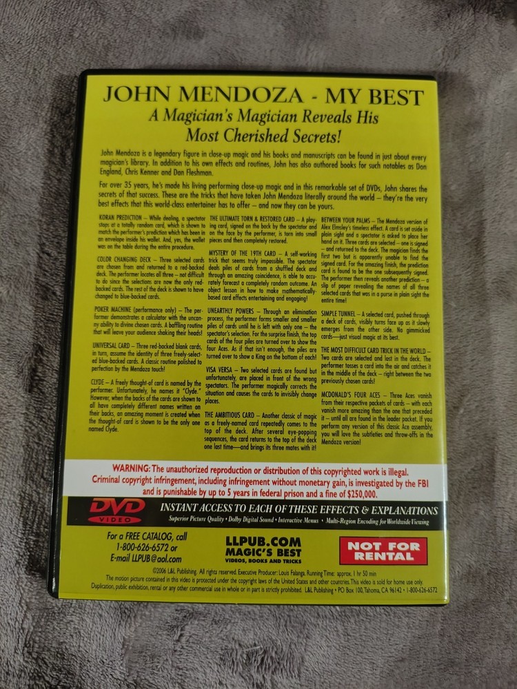 My Best By John Mendoza Volume 3 - Magic Trick DVD