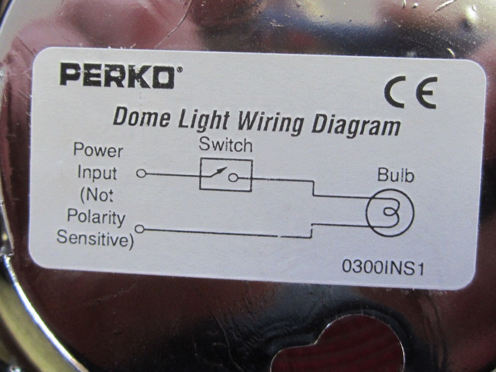 Perko Marine Chrome Dome LIGHT P# 0300001 CHR