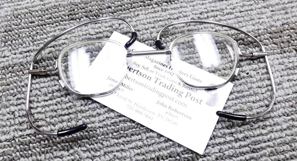 1990s Randolph Engineering Corpsman’s Glasses Chrome Plated Wire Frame
