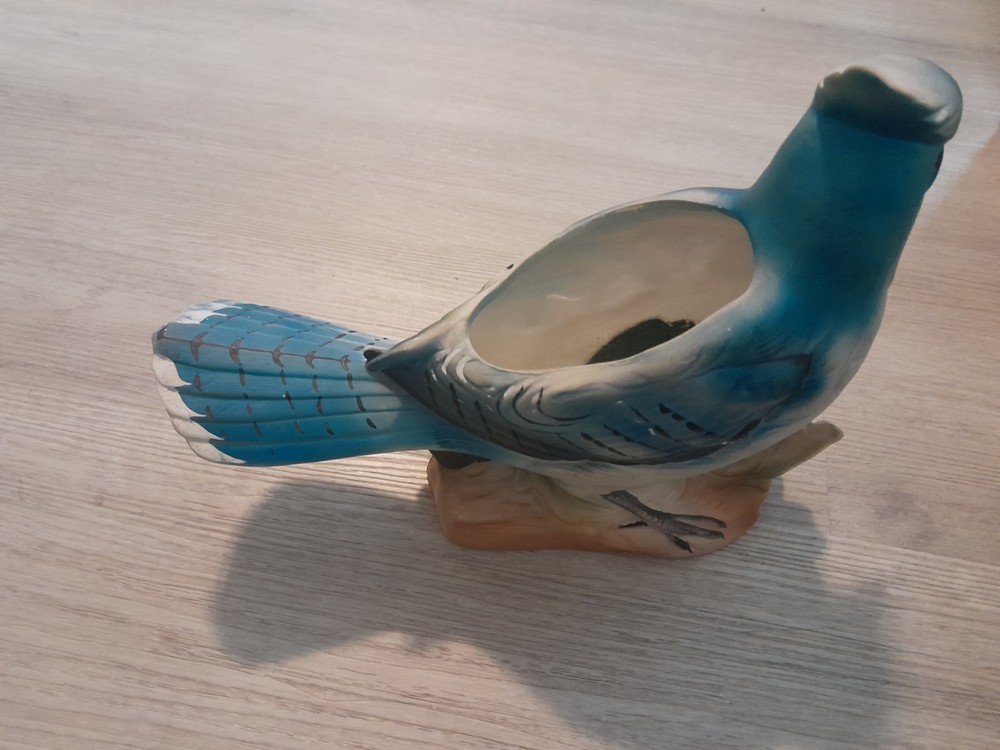 Mid-Century Lefton Blue Jay #573 Planter