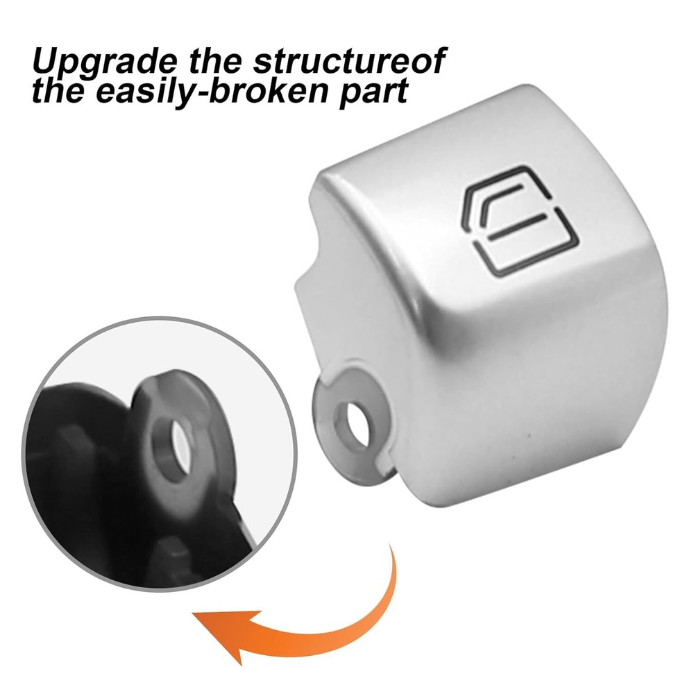 Replacement Front Left Window Switch Button Covers for Mercedes-Benz C, E, GLC