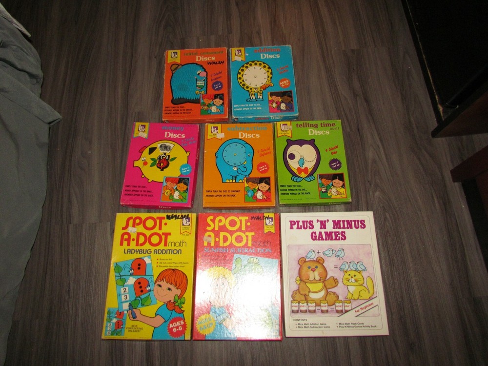 HOME SCHOOL TOOLS FUN LEARNING 1977 TREND ENTERPRISES PHONICS ELEMENTARY LOT