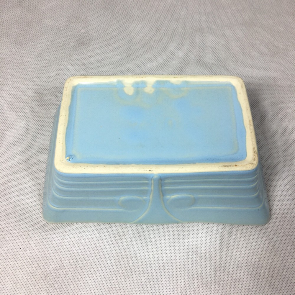 Ceramic Blue Rectangle Planter 8.25"