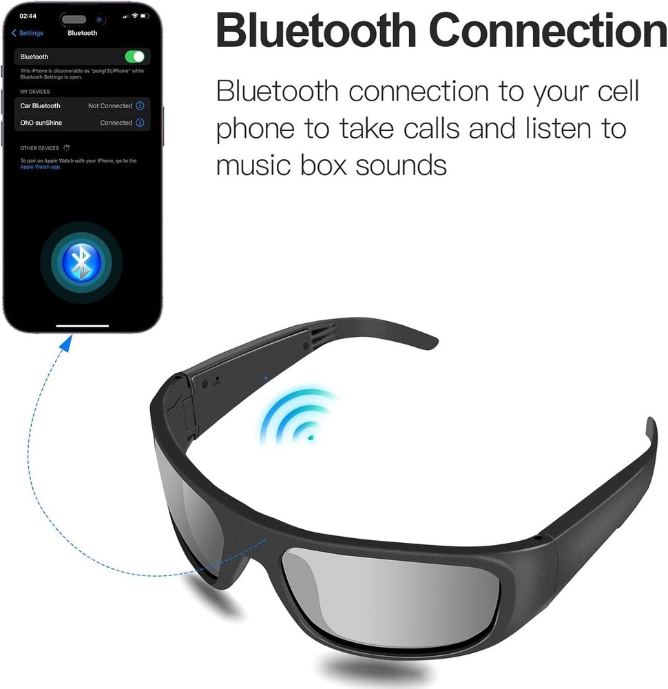 OhO Smart Glasses: Polarized Bluetooth Sunglasses with Voice Control, Unisex