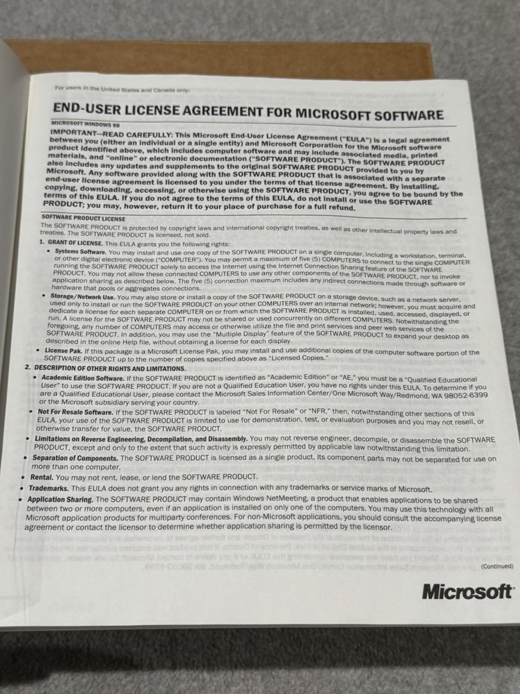 Microsoft Windows 98 SE Upgrade COMPLETE w/ Key Floppy Disk Vintage PC Software