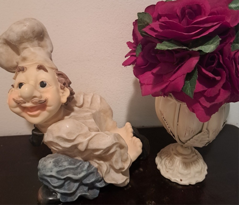 A Charming, Vintage Chef Wine Holder
