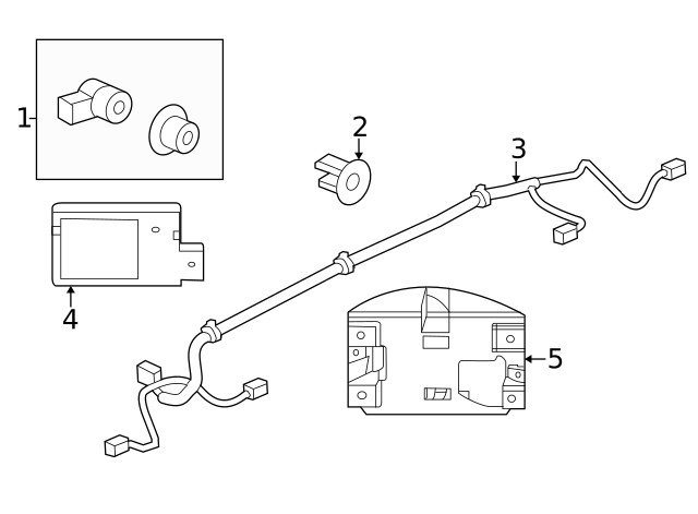 Genuine GM Passenger Side Object Sensing Alert Module Bracket 84237375