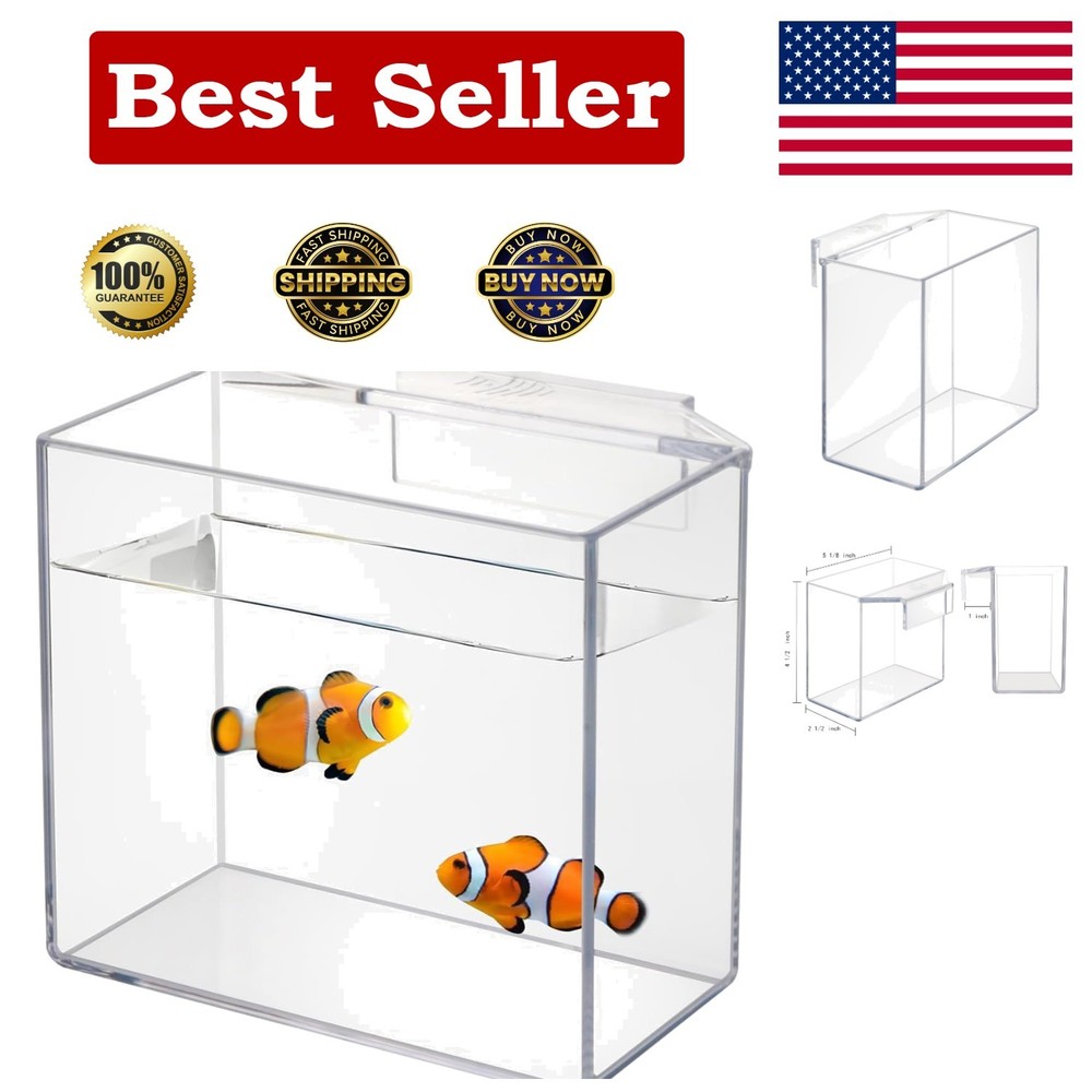 Drip Acclimation Container for Fish & Corals – Hanging Acclimation Box for Sa...