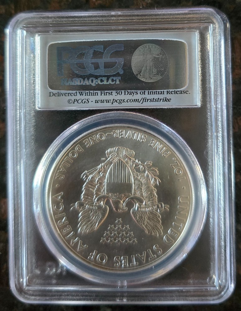 2014 $1 American SILVER EAGLE - MS70 PCGS - First Strike - West Point Mint